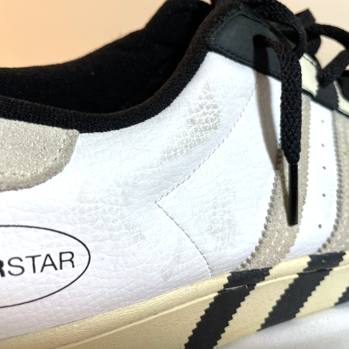 ADIDAS SUPERSTAR A0QM GX6025 White Vintage RUN DMC Stripes Size US 13 | eBay