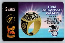 1995 Stadium Club Ring Leaders Phone Cards Silver 1993 All-Star Game