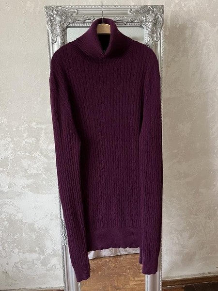 Women Bogner Turtleneck Purple Cashmere 40 / L /