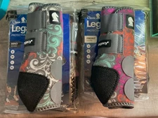 Rare Classic equine legacy 2 Protective Boots Set front and back Size Medium