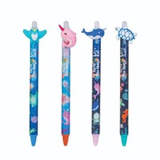 Erasable Gel Pens - Ocean Themed Stationery for Kids Students