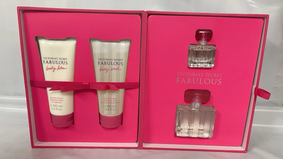 Victoria’s Secret Fabulous Eau De Parfum Perfume Set de Regalo 4 Piezas Loción, Jabón Corporal Foto 2 de 4