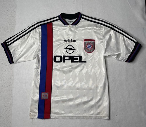 Rare Vintage Bayern Munchen ADIDAS Soccer Jersey Opel 1995-1997 Size Small