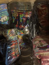 100pc Mylar Bags 3.5 Gram Sealable, Smell-Proof Food Storage Random Cut Design