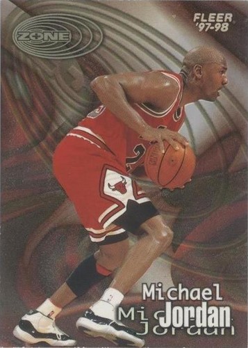 1997 MICHAEL JORDAN FLEER Z-FORCE 23K Gold Card RED HOLO LTD 5,000
