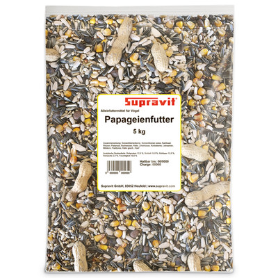 Supravit Papageienfutter 5kg, Futtermischung für Papageien aller Arten