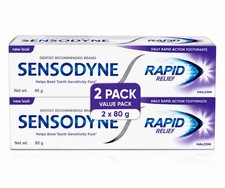 2 x Sensodyne Toothpaste Rapid Relief great Sensitivity manager 80g