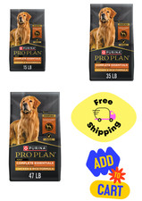 Purina Pro Plan Complete Essentials for Adult Dogs Chicken Rice 35 lb Bag 1.54 per pound