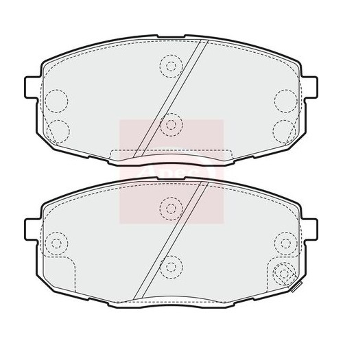APEC Brake Pad Set, disc brake PAD1555