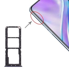 For OPPO Realme X2 SIM Card Tray + SIM Card Tray + Micro SD Card Tray, For OPPO