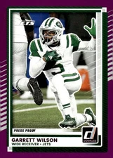 GARRETT WILSON 2025 Donruss Press Proof Purple #126 NFL NY Jets  ID:148962