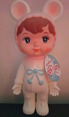 Lapin & Me Woodland Puppen Charmy - Chan Japan Kitsch Retro Sammlerstück weiß selten