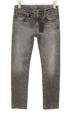 R13 Tobi Boy Damen Jeans W27 Leyton Black Stretch Low Waist Slim PF26