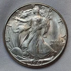 1947-D Liberty Walking Silver Half Dollar UNC