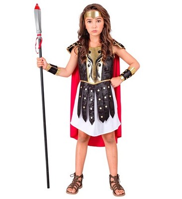 Widmann Roman Centurion (Tunic, Armour With Cape, Headband, Arm Guards) (128 cm