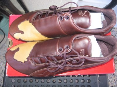 PUMA Future Cat BIG Waxed L 301557 LEATHER Vintage Men 44 Shoes NEW & CARTON!