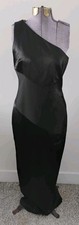 David Meister Black Cocktail Dress Formal Party Gown Full Length 4 Stunning!