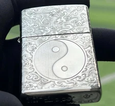 Zippo Yin Yang Windproof Lighter Silver