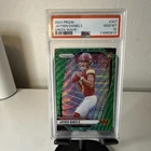 Panini Prizm Jayden Daniels Washington Commanders #347 Green Wave Rookie PSA 10