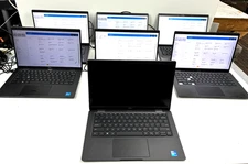 Lot (7) Dell Latitude 7420 14" Full HD i5-1145G7 BREAKS NO HDD NO BATTERY PARTS