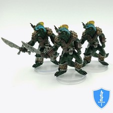 Lizardfolk x3 - Fangs and Talons 9 D D Icons Miniature
