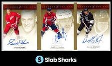 2022 THE CUP GORDIE HOWE ALEX OVECHKIN WAYNE GRETZKY LEGENDS NHL TRIPLE AUTO /9