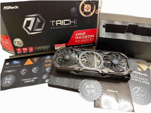 ASRock Radeon RX 6800 XT Taichi X 16GB OC GPU Graphics Card RGB Boxed ...
