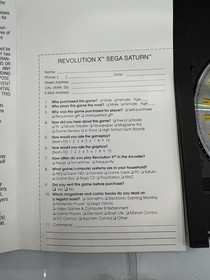 Revolution X Sega Saturn Complete CIB w/ Reg Card