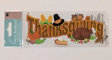 VERY RARE Jolee's Thanksgiving Day Turkey Dinner Scrapbooking Title Sticker