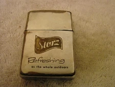 STORZ BEER ZIPPO POCKET CIGARETTE LIGHTER OMAHA NEBR. REFRESHING AS THE WHOLE