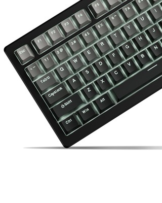 x XVX Shine Through PBT Keycaps, Keycaps 60 75 100 Percent OEM Profile, Doubl...