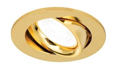 ORION Choice Einbaustrahler GU10 Ø 9cm Gold Aluminium 50W 251100