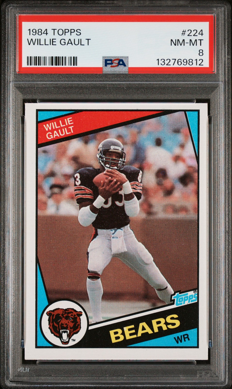 1984 TOPPS #224 WILLIE GAULT PSA 8