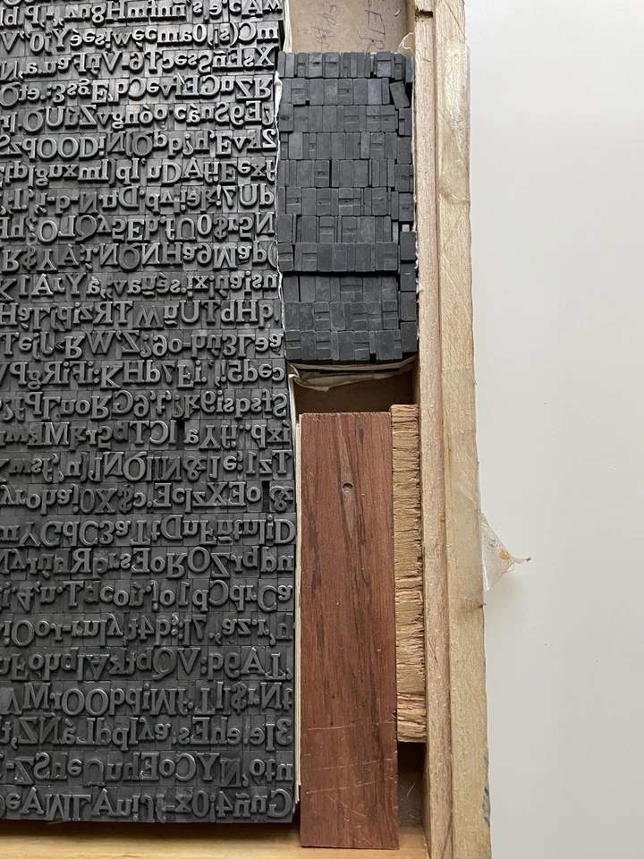 Enorme Lote de Bloques de Impresión Tipo Letra Vintage 800 Piezas Tamaño 28pts Foto 4 de 4