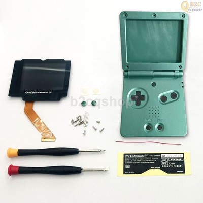 GBA SP IPS LCD Backlight Screen Kit+Shell Drop in Easy For GameBoy Advance SP