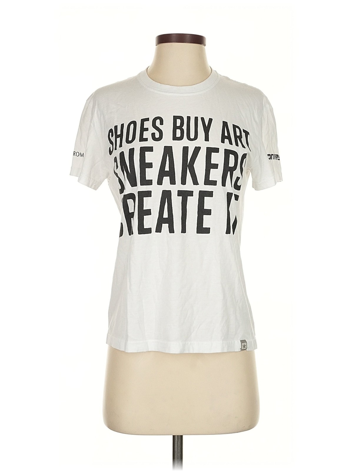 Converse Women White Short Sleeve T-Shirt XS