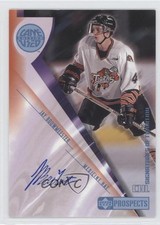 2001 Upper Deck CHL Prospects Game Used Edition Jay Bouwmeester #A-JB Auto 0c2