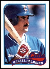 Rafael Palmeiro Chicago Cubs 1989 Topps RC #310 Rookie MLB Baseball Card. rookie card picture