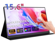 Portable Monitor, 15.6" 1080p IPS Touchscreen Portable Monitor, Mini HDMI/USB...