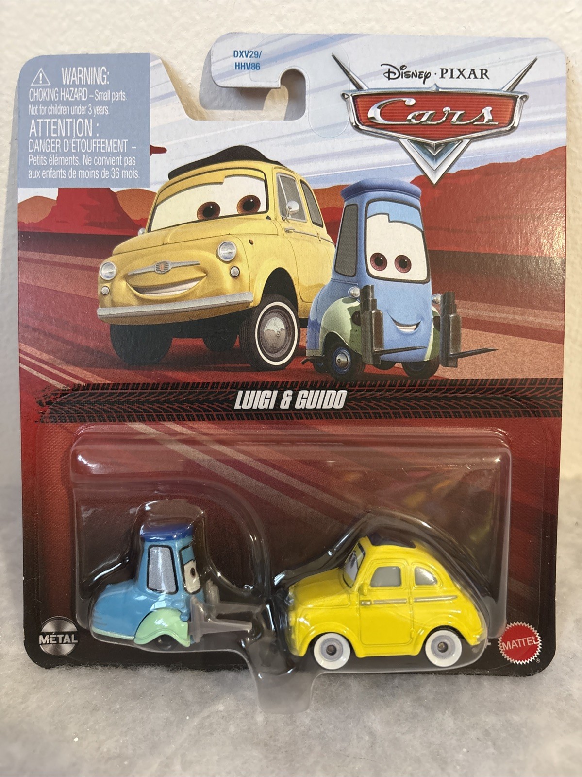 Disney Pixar Cars Luigi & Guido Official Mattel Diecast Collectible Disney Car