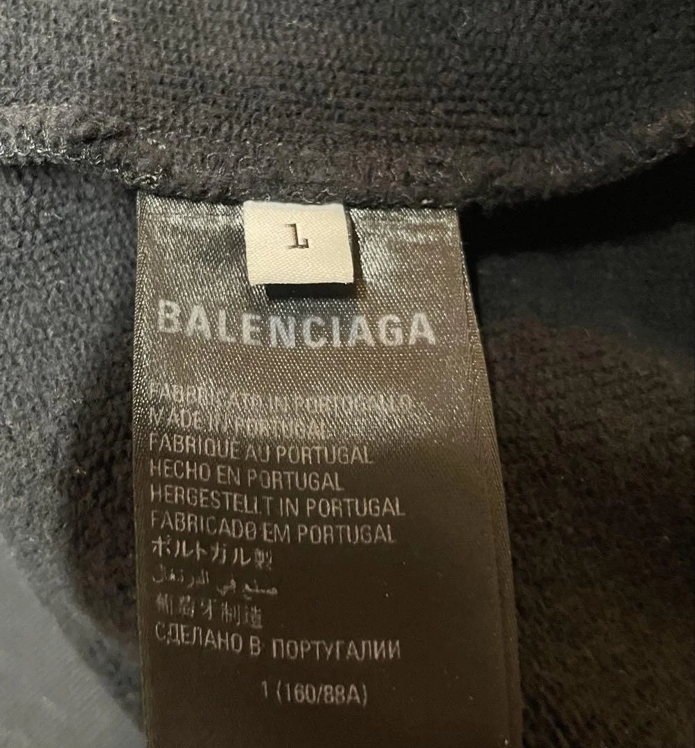 Balenciaga Adidas Felpa con Cappuccio Collaborazione Nera 1