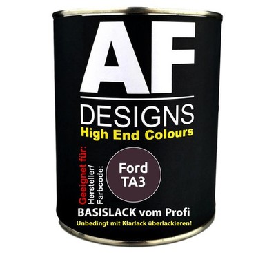 500ml Autolack für Ford TA3 Jewel Violet Perl  Autolack Spritzfertig