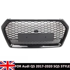 Grille For Audi Q5 Grill 2017 2018 19 2020 SQ5 STYLE Hood Grille Gloss Black UK