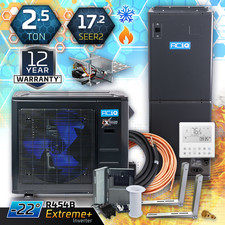 2.5 Ton ACiQ EXTREME+ Central Heat Pump Inverter AC System Kit, Multi-Positional