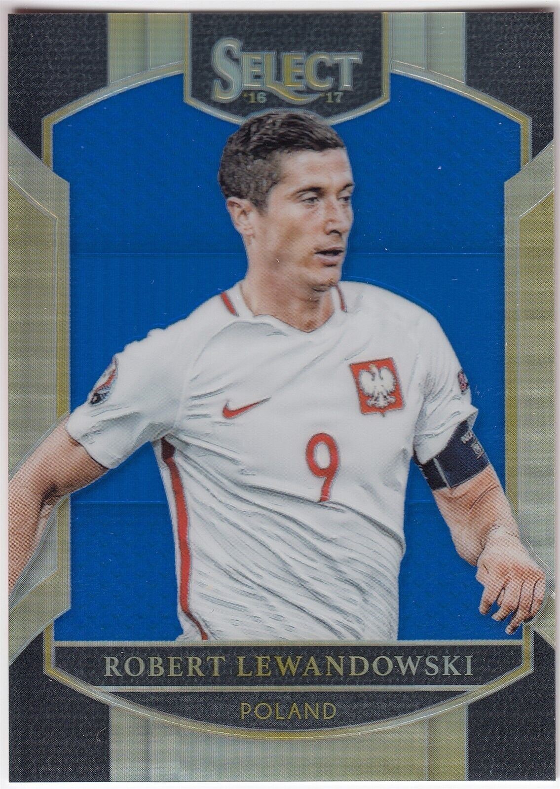 2016-17 Panini Select Terrace Blue Prizm ROBERT LEWANDOWSKI #5 #45/299 Poland