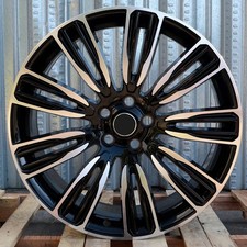 20 20x9.5 5x108 63.4 Black Wheels Fit Range Rover Evoque Velar Jaguar Xe F-pace
