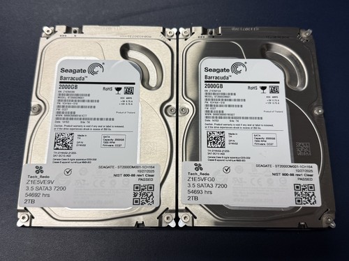 DELL 1P7DP 01P7DP 2TB 7.2K 6Gb/s 3.5 SAS HDD ST2000NM0023