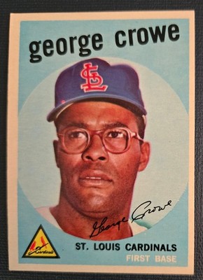1959 Topps - George Crowe #337 St Louis Cardinals Excellent