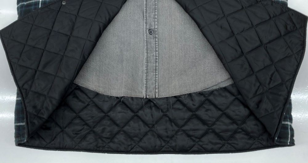 Balenciaga Layered Check Denim Shirt 38 Cotton Used AB 19SS From Japan thumbnail 8