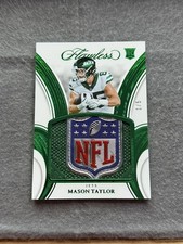2025 Flawless Emerald Mason Taylor Jets RC Rookie NFL Shield First on Print 🔥 